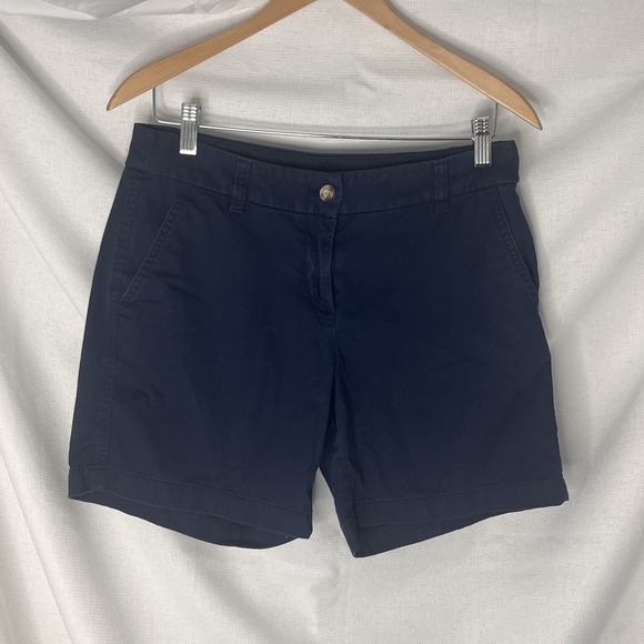 J.CREW Pants - J Crew Shorts Womens 4 Navy Chino Mid Rise Cotton Casual Summer Preppy NEW